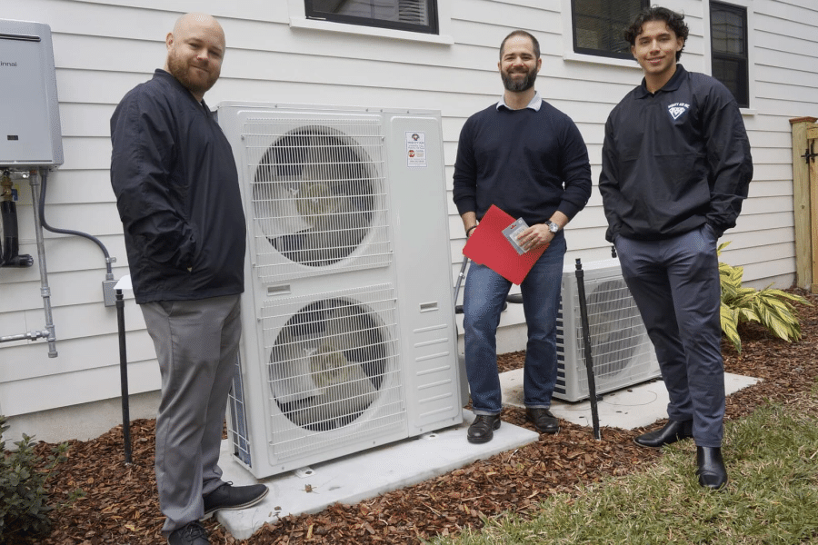heat pump install